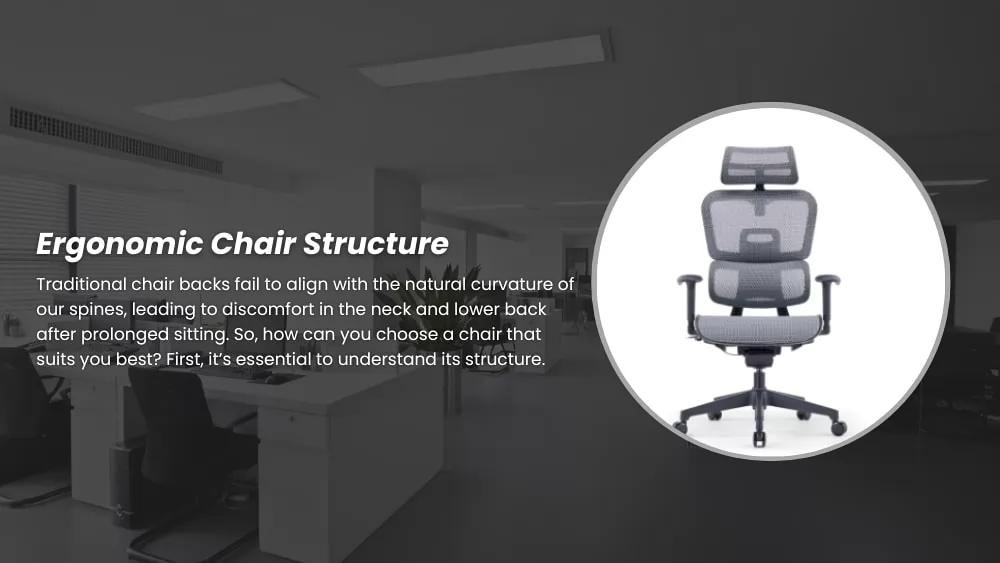 Ergonomic chair structure